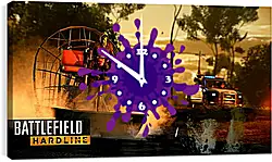 Часы картина - Battlefield: Hardline Часы картина - Battlefield: Hardline