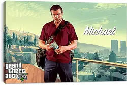 Постер на подрамнике - Grand Theft Auto V Постер на подрамнике - Grand Theft Auto V