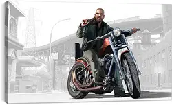 Постер на подрамнике - Grand Theft Auto IV: The Lost And Damned Постер на подрамнике - Grand Theft Auto IV: The Lost And Damned