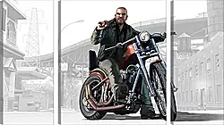 Модульная картина - Grand Theft Auto IV: The Lost And Damned Модульная картина - Grand Theft Auto IV: The Lost And Damned