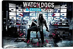 Часы картина - Watch Dogs Часы картина - Watch Dogs