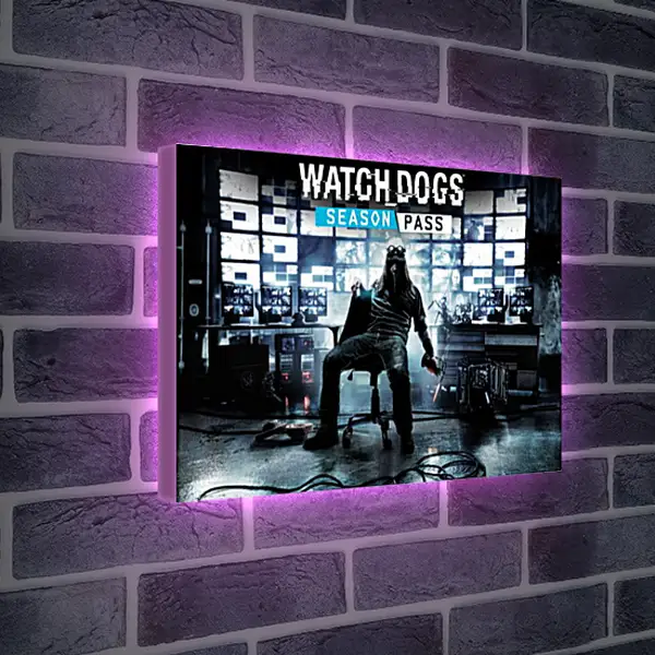 Лайтбокс световая панель - Watch Dogs Лайтбокс световая панель - Watch Dogs