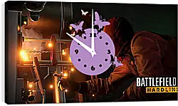 Часы картина - Battlefield: Hardline Часы картина - Battlefield: Hardline