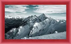 Картина в раме - Вершины гор Картина в раме - Вершины гор