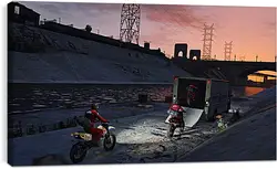 Постер на подрамнике - Grand Theft Auto V Постер на подрамнике - Grand Theft Auto V