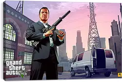 Постер на подрамнике - Grand Theft Auto V Постер на подрамнике - Grand Theft Auto V