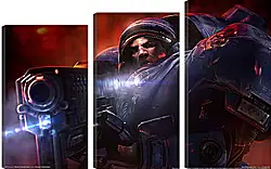 Модульная картина - Starcraft II: Wings Of Liberty Модульная картина - Starcraft II: Wings Of Liberty