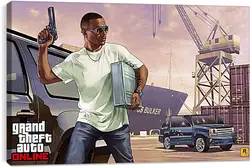 Постер на подрамнике - Grand Theft Auto V Постер на подрамнике - Grand Theft Auto V