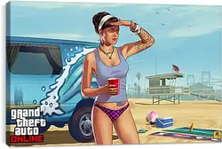 Постер на подрамнике - Grand Theft Auto V Постер на подрамнике - Grand Theft Auto V