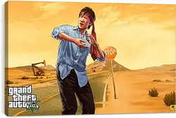 Постер на подрамнике - Grand Theft Auto V Постер на подрамнике - Grand Theft Auto V