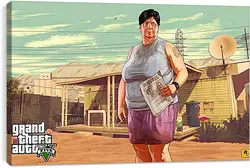 Постер на подрамнике - Grand Theft Auto V Постер на подрамнике - Grand Theft Auto V