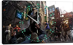 Часы картина - Watch Dogs Часы картина - Watch Dogs
