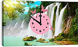 Часы картина - Водопад Часы картина - Водопад