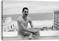Постер на подрамнике - Freddie Mercury Rio de Janeiro 1985 Постер на подрамнике - Freddie Mercury Rio de Janeiro 1985