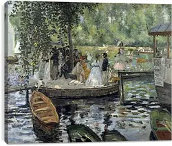 Постер на подрамнике - La Grenouillere Постер на подрамнике - La Grenouillere
