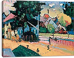 Часы картина - View of Murnau Часы картина - View of Murnau