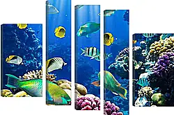 Модульная картина - tropical fsh - тропичные рыбки Модульная картина - tropical fsh - тропичные рыбки