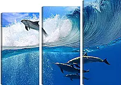 Модульная картина - delfines - дельфины Модульная картина - delfines - дельфины