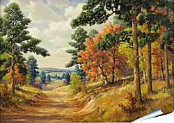 Плакат на стену - Лес. Осень Плакат на стену - Лес. Осень