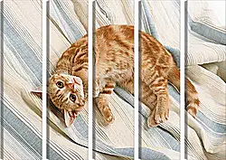 Модульная картина - Рыжий кот Модульная картина - Рыжий кот