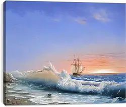Постер на подрамнике - Закат на море Постер на подрамнике - Закат на море