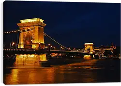 Постер на подрамнике - Ночной Будапешт Постер на подрамнике - Ночной Будапешт