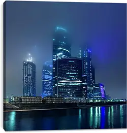 Постер на подрамнике - Москва-Сити Постер на подрамнике - Москва-Сити