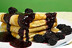 Плакат на стену - Блинчики с ежевикой Плакат на стену - Блинчики с ежевикой