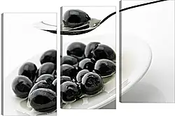 Модульная картина - Маслины с косточками Модульная картина - Маслины с косточками