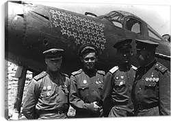 Постер на подрамнике - Американский истребитель. 2-ая мировая война Постер на подрамнике - Американский истребитель. 2-ая мировая война