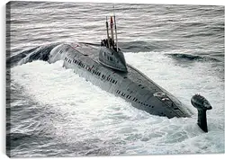 Постер на подрамнике - Подводная лодка Постер на подрамнике - Подводная лодка