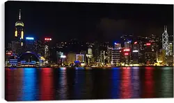 Постер на подрамнике - Огни ночного города Постер на подрамнике - Огни ночного города