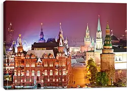 Постер на подрамнике - Москва. Вид на Красную площадь. Постер на подрамнике - Москва. Вид на Красную площадь.