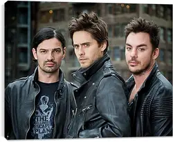 Постер на подрамнике - Джаред Лето. 30 seconds to mars Постер на подрамнике - Джаред Лето. 30 seconds to mars