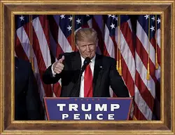 Картина в раме - Дональд Трамп Картина в раме - Дональд Трамп