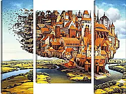 Модульная картина - Мир Яцека Йерки (Jacek Yerka) Модульная картина - Мир Яцека Йерки (Jacek Yerka)