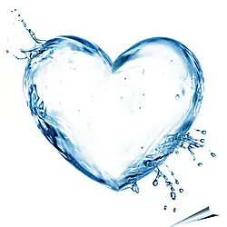 Плакат на стену - Водяное сердце Плакат на стену - Водяное сердце