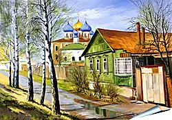 Плакат на стену - Деревня Плакат на стену - Деревня