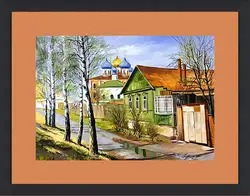 Картина в раме - Деревня Картина в раме - Деревня