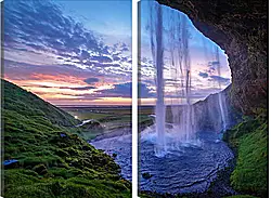 Модульная картина - Водопад Модульная картина - Водопад