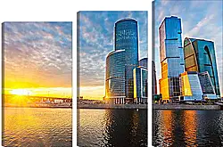 Модульная картина - Москва-сити Модульная картина - Москва-сити