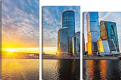 Модульная картина - Москва-сити Модульная картина - Москва-сити