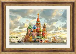 Картина в раме - Красочная Москва Картина в раме - Красочная Москва