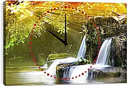 Часы картина - Водовад Часы картина - Водовад
