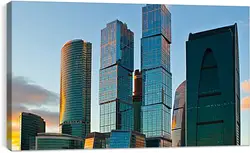 Постер на подрамнике - Москав Сити Постер на подрамнике - Москав Сити