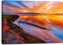 Постер на подрамнике - Закат на воде Постер на подрамнике - Закат на воде