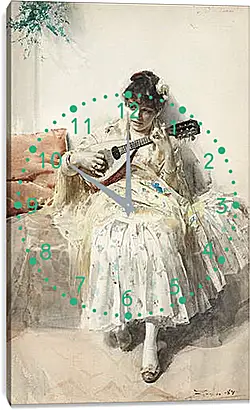 Часы картина - Mandolinspelerskan (Girl playing mandolin). Андерс Цорн
Часы картина - Mandolinspelerskan (Girl playing mandolin). Андерс Цорн