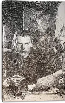 Постер на подрамнике - Zorn och hans hustru Zorn. Андерс Цорн
Постер на подрамнике - Zorn och hans hustru Zorn. Андерс Цорн