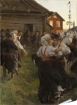 Плакат на стену - Midsommardans. Андерс Цорн
Плакат на стену - Midsommardans. Андерс Цорн