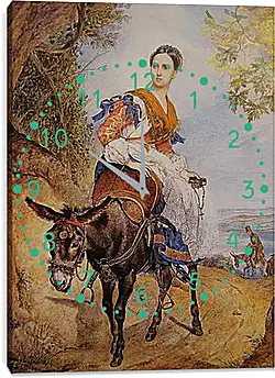 Часы картина - Ольга Ферзен на ослике. Брюллов Карл Павлович
Часы картина - Ольга Ферзен на ослике. Брюллов Карл Павлович